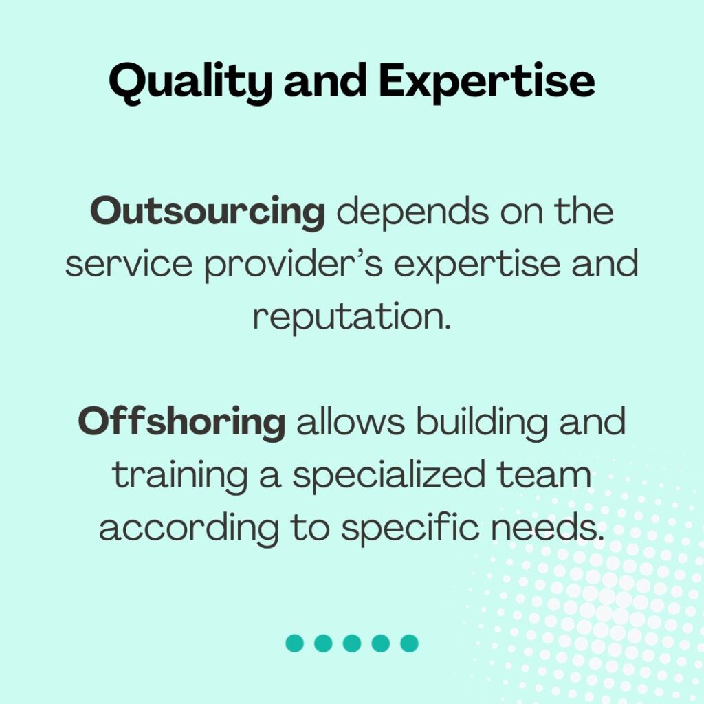 outsourcing vs offshoring