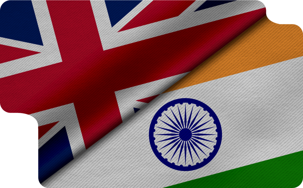UK and India Flags